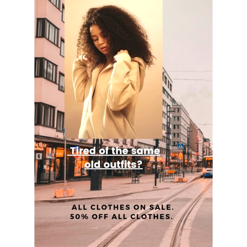 All Clothes Now 50% Off!!!